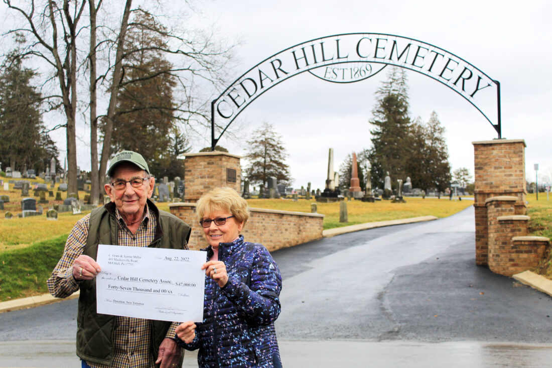 Miller donates 47K to cemetery, Cedar Hill Assoc. celebrates new archway News, Sports, Jobs